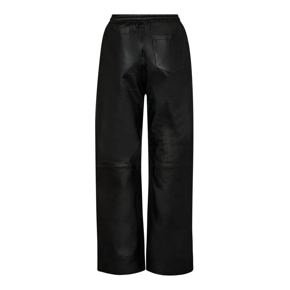 Forudbestilling - Co´couture - Phoebecc Pullon Leatherpant 31243 - 96 Black Bukser 