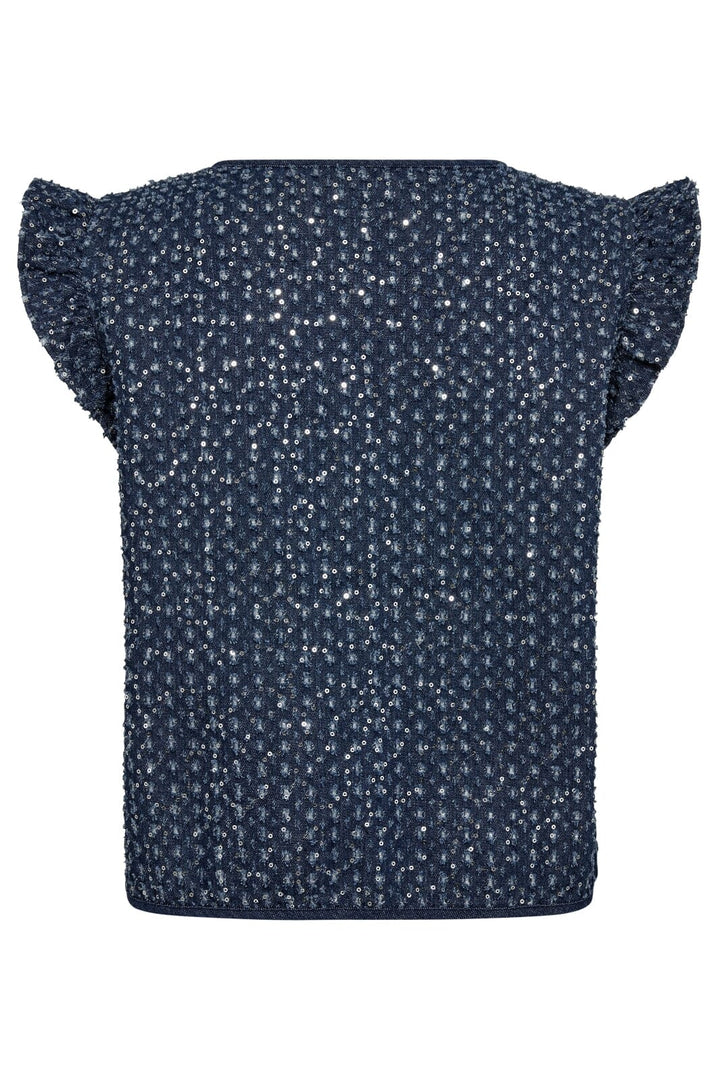 Forudbestilling - Co´couture - Sequincc Denim Vest 30233 - 552 Denim Blue Frakker 