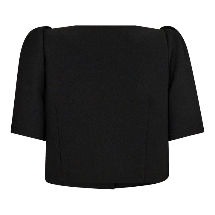 Forudbestilling - Co´couture - Volacc Crop Tie Ss Blazer 30193 - 96 Black Blazere 