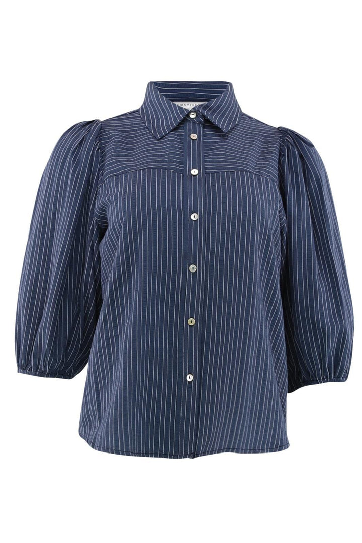 Forudbestilling - Continue - Alicia - Navy Blue Stripe Bluser 