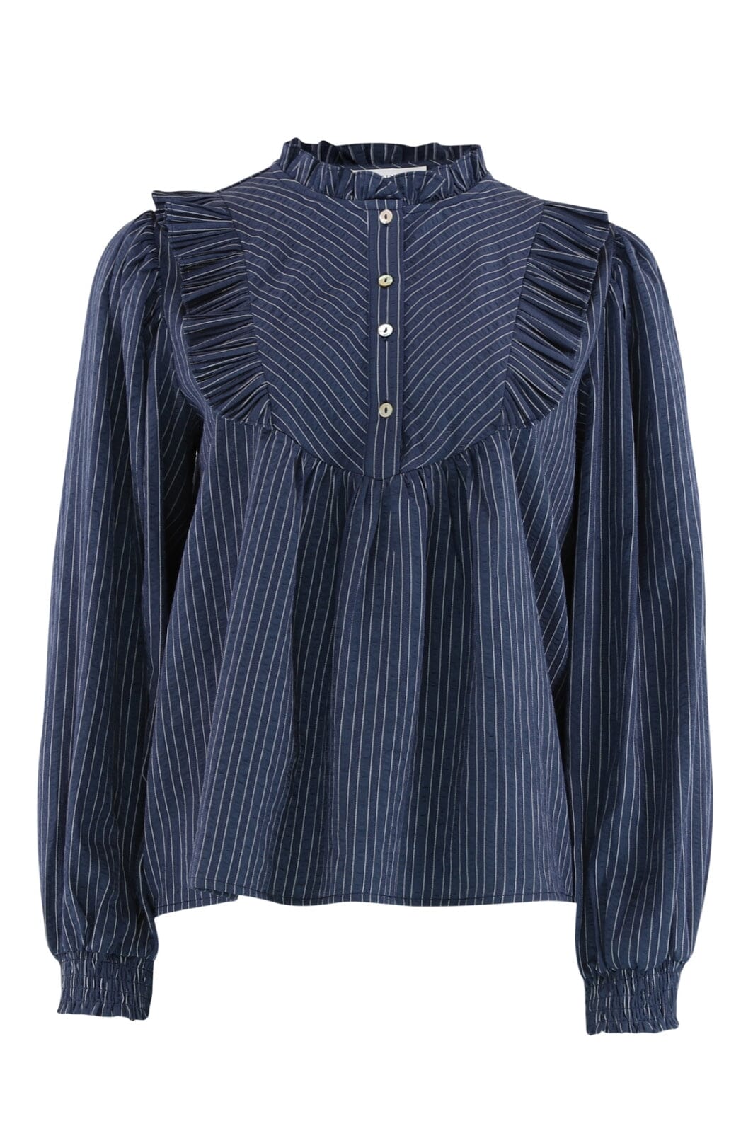 Forudbestilling - Continue - Silke Stripe - Dark Blue Stripe Bluser 