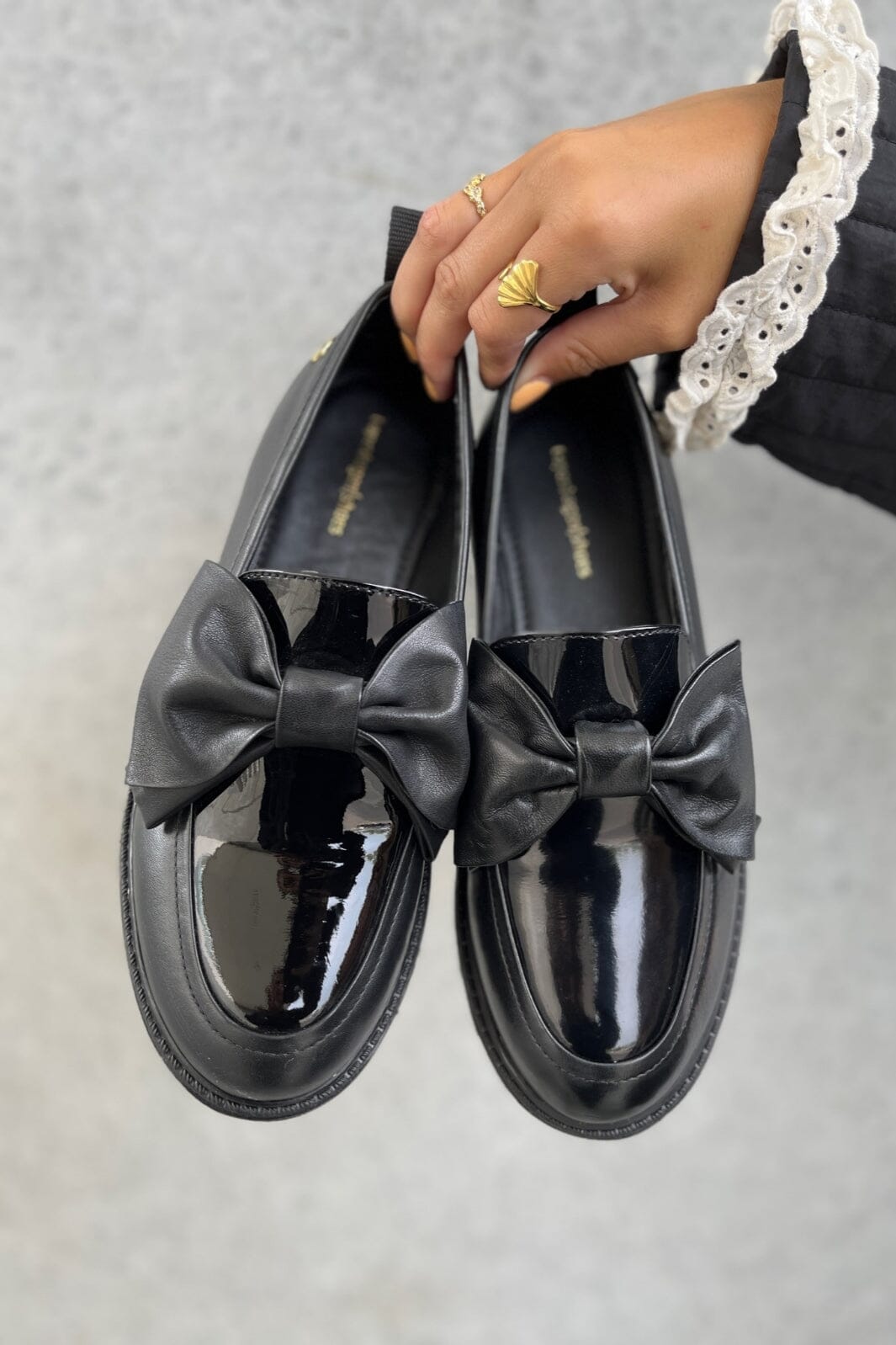 Forudbestilling - Copenhagen Shoes - Hello Bow - 0001 Black Loafers 