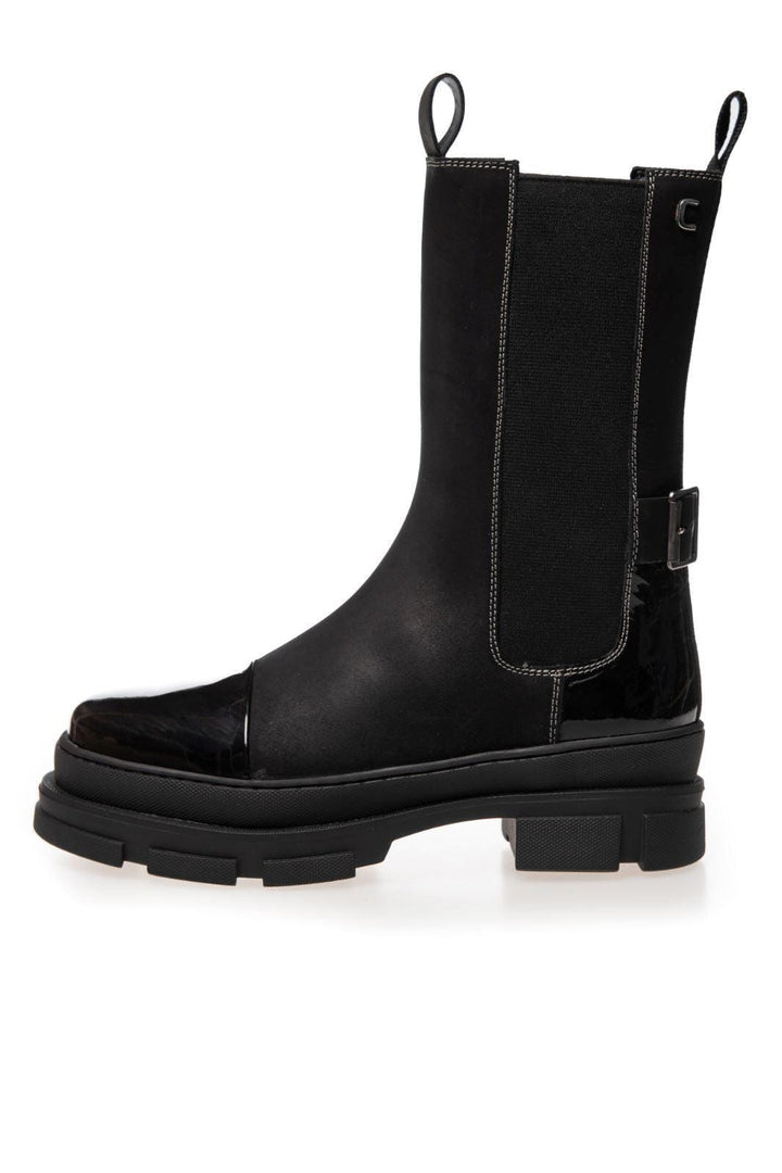 Forudbestilling - Copenhagen Shoes - The Belive Boot - 038 Black Patent Støvler 