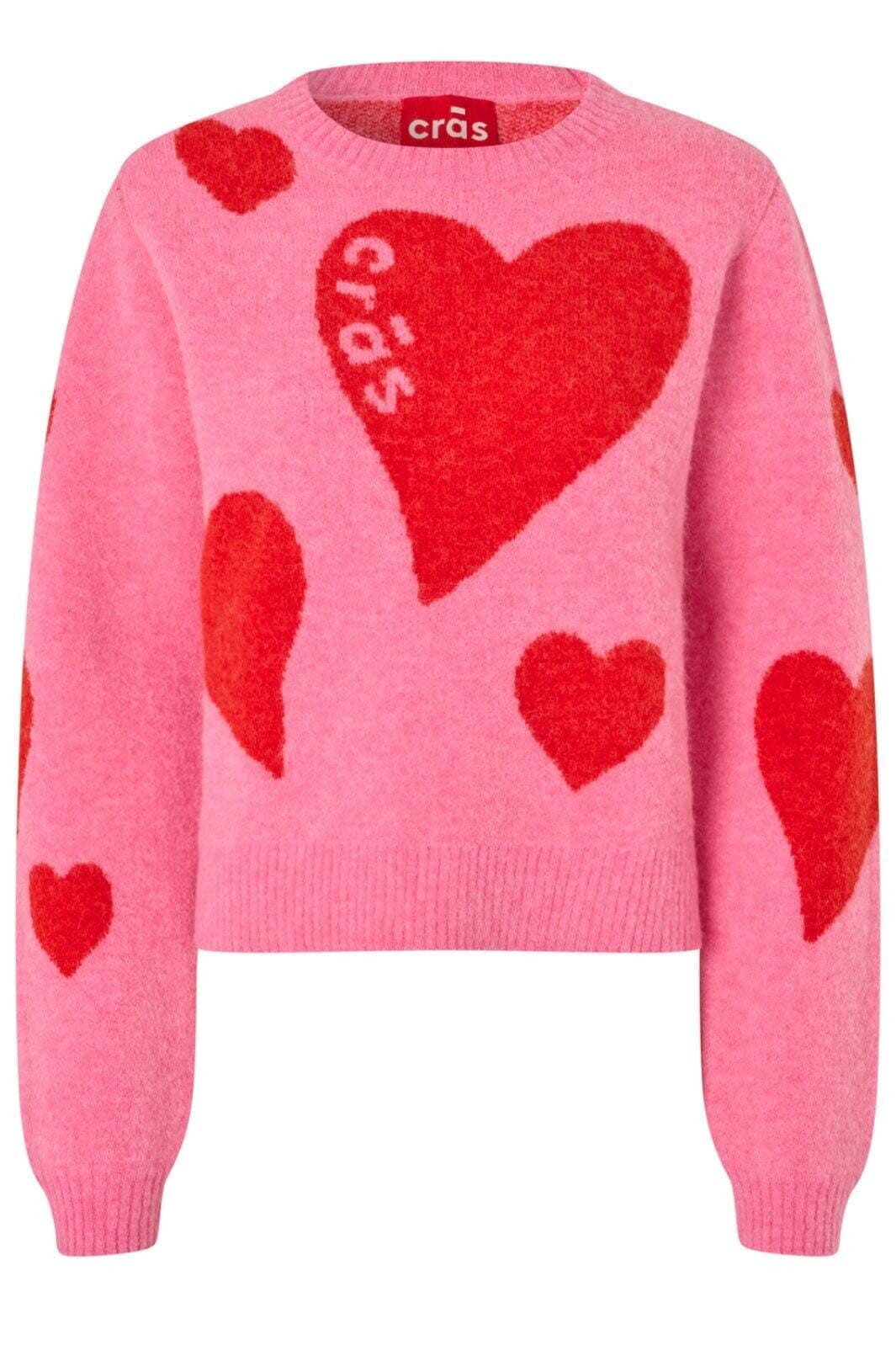 Cras - Hearts Pullover - 4016 4016 Pink Hearts Pullover 