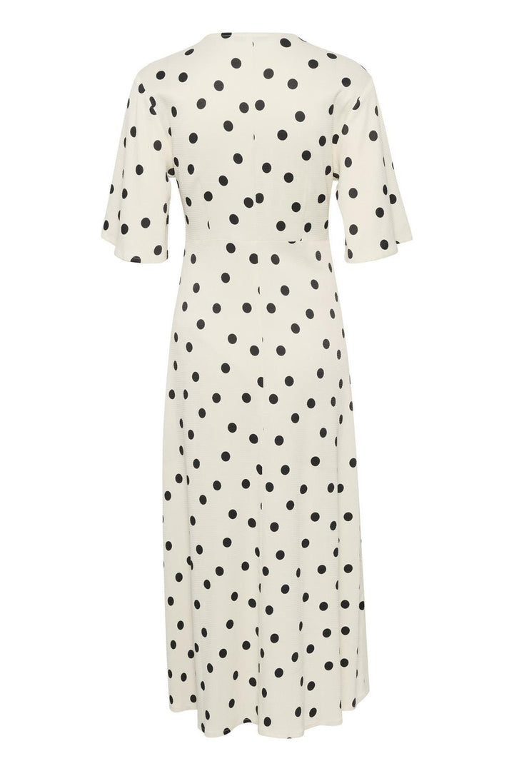 Gestuz - DottiaGZ P midi dress - Afterglow with black dot