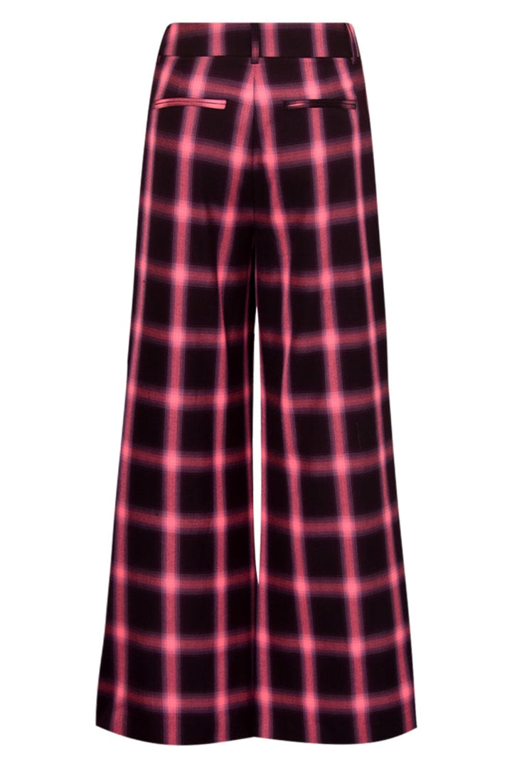 Forudbestilling - Gossia - Jo-Jogo Pants - Bourgogne Pink Checks Bukser 