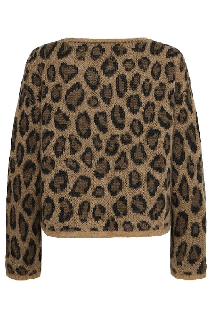 Forudbestilling - Ichi - Ixcleo Ca2 - 202381 Cornstalk Leo Print Cardigans 