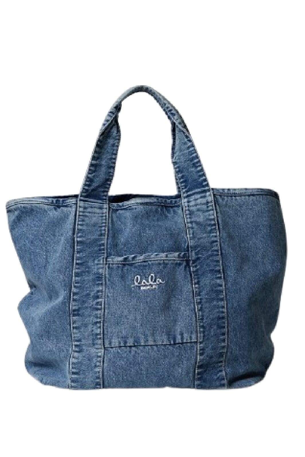 Lala Berlin - East West Tote Merge 10010346 - Washed Blue