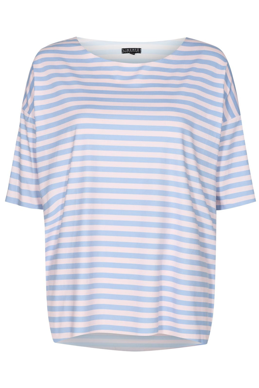 Forudbestilling - Liberte - Alma Tshirt - Baby Blue Rose Stripe (Maj) T-shirts 