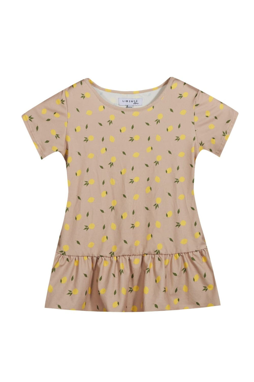 Forudbestilling - Liberte Ami - Alma-Frill-T-Shirt (Kids) - Beige Lemon T-shirts 