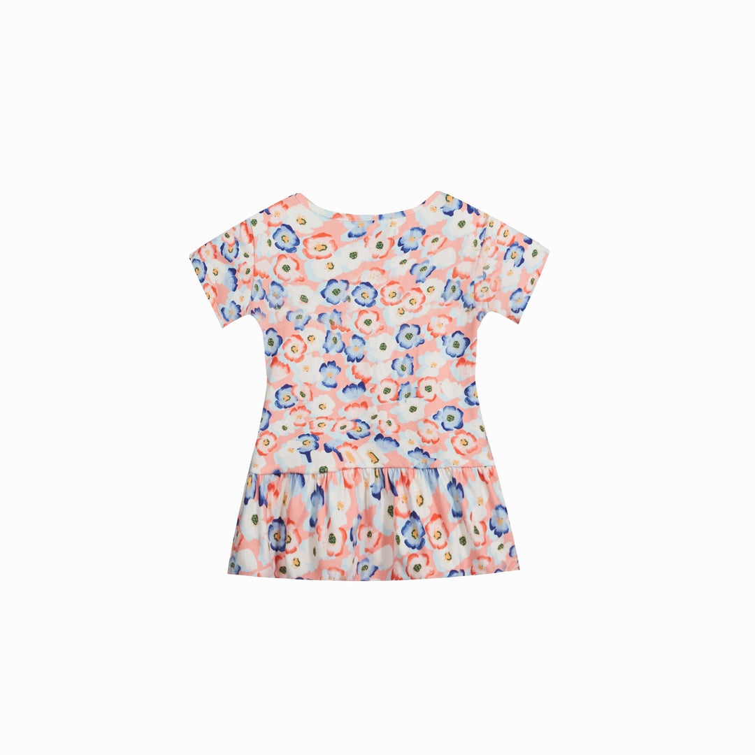 Forudbestilling - Liberte Ami - Alma-Frill-T-Shirt (Kids) - Peachy Blue Flower T-shirts 