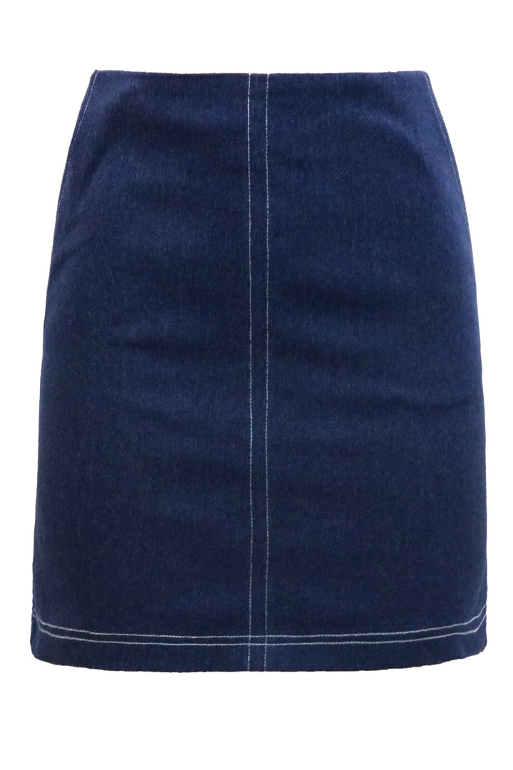 Forudbestilling - Liberte - Asta-Mini-Skirt - Blue Denim Nederdele 