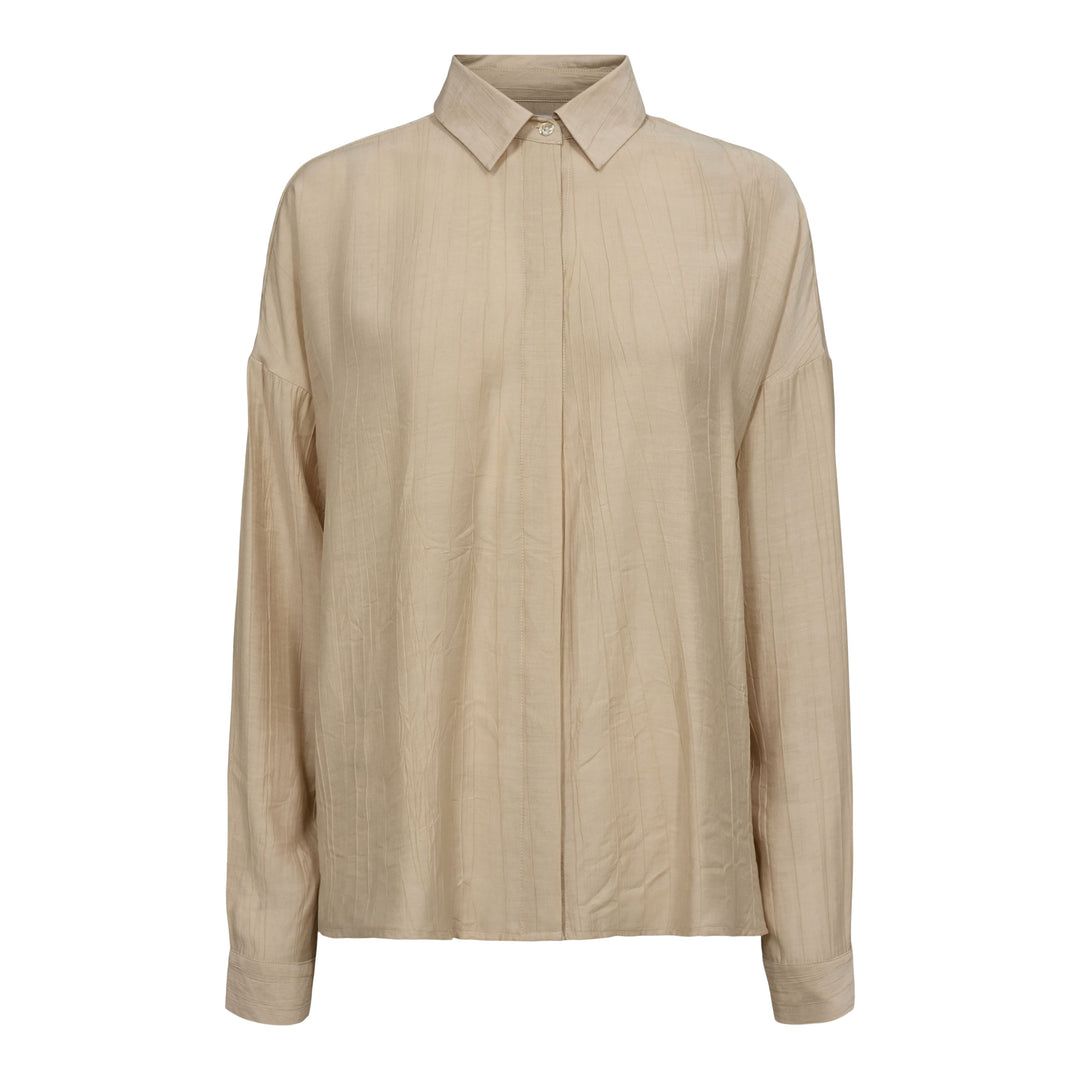 Forudbestilling - Liberte - Carly-Crepe-Shirt - Desert Skjorter 