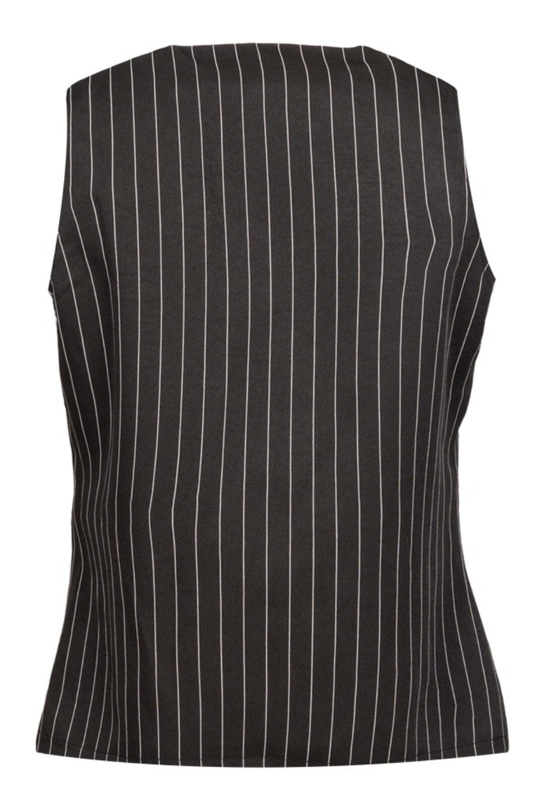 Forudbestilling - Liberte - Dibby-Suit-Vest - Black Pinstripe Veste 