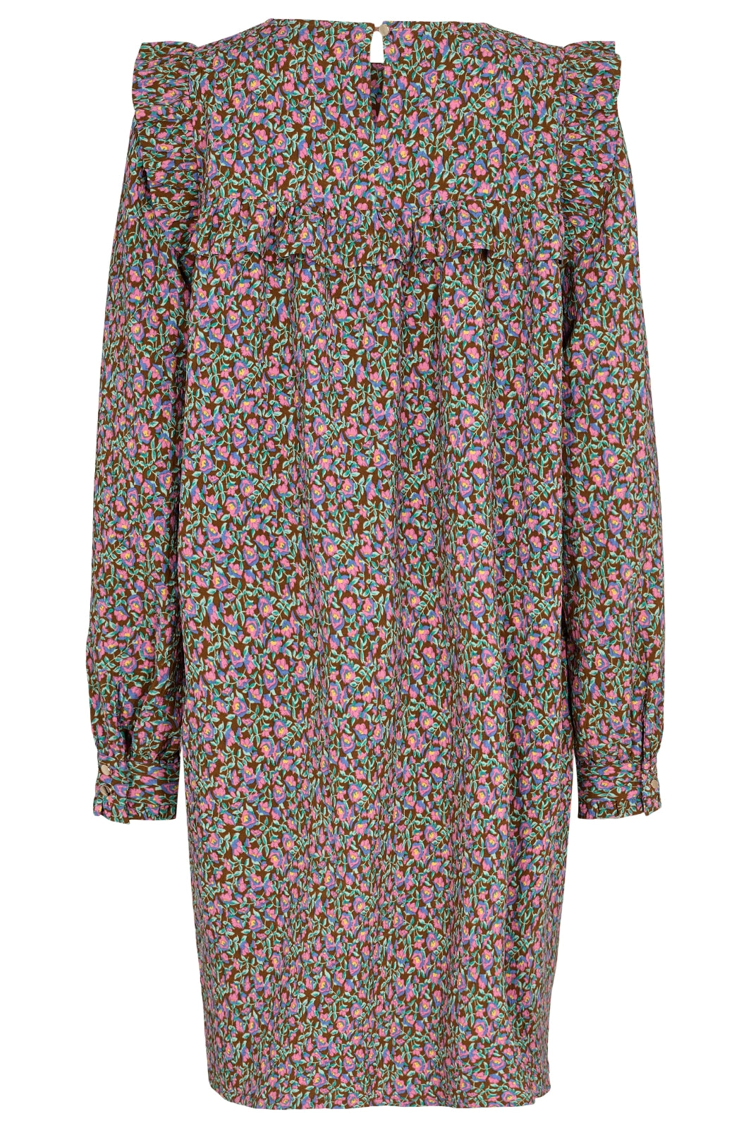 Forudbestilling - Liberte - Heather-Ls-Dress - Pink Brown Flower (Oktober) Kjoler 