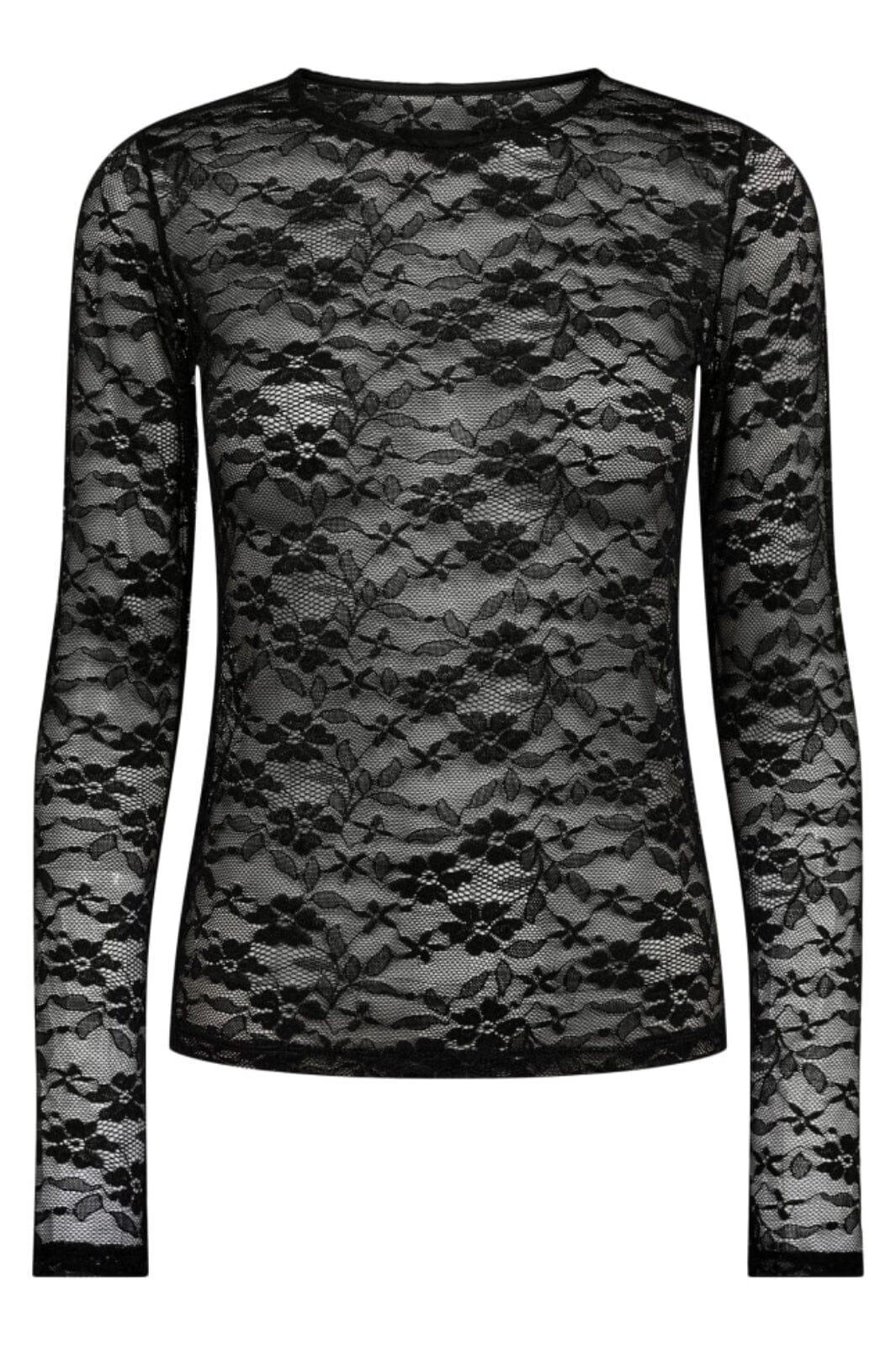 Forudbestilling - Liberte - Isa-Ls-Lace-Blouse - Black Flower2 Bluser 