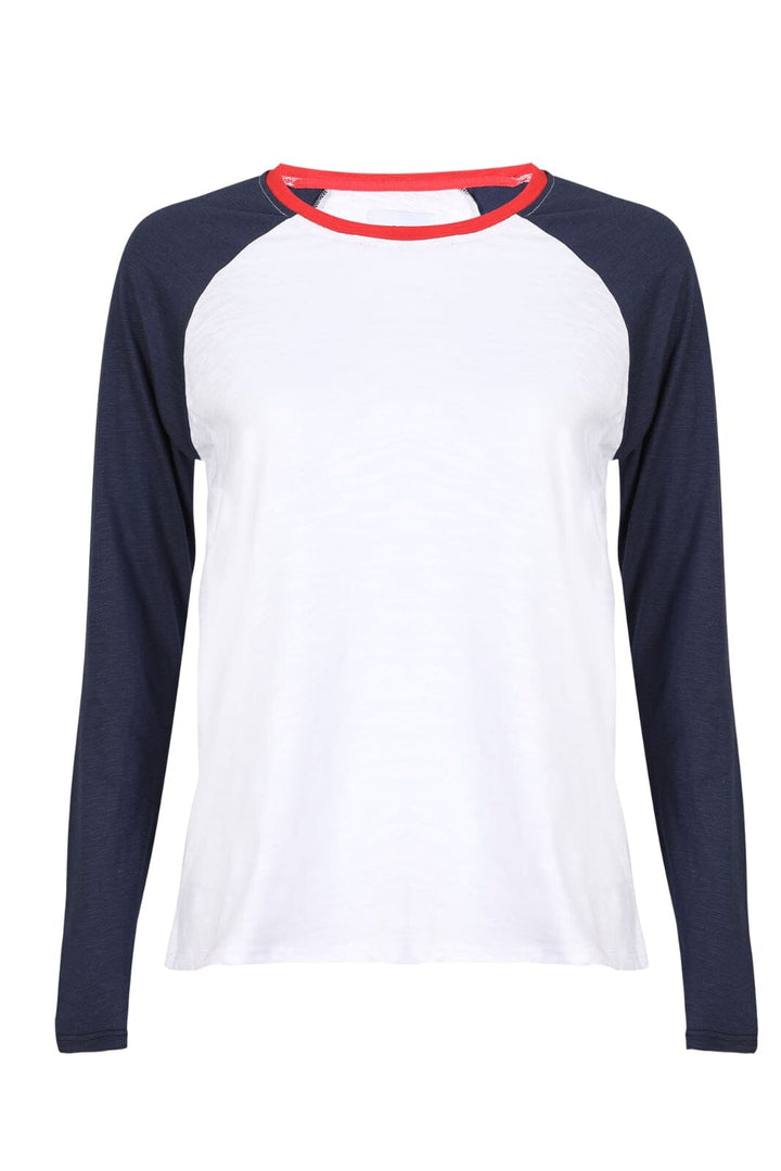 Liberte - Ulla-Ls-Raglan-Tshirt 22161 - Navy White Red