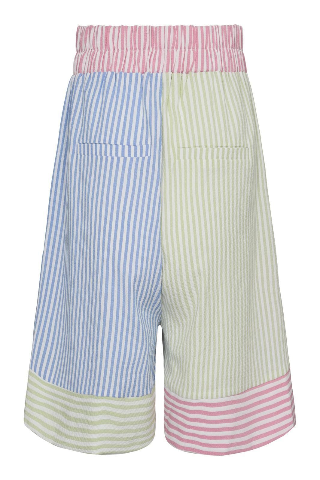 Forudbestilling - Liberte - Viola-Shorts - Mint Blue Pink Stripe Shorts 