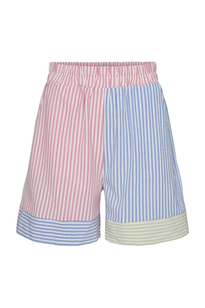 Liberte - Viola-Shorts - Mint Blue Pink Stripe