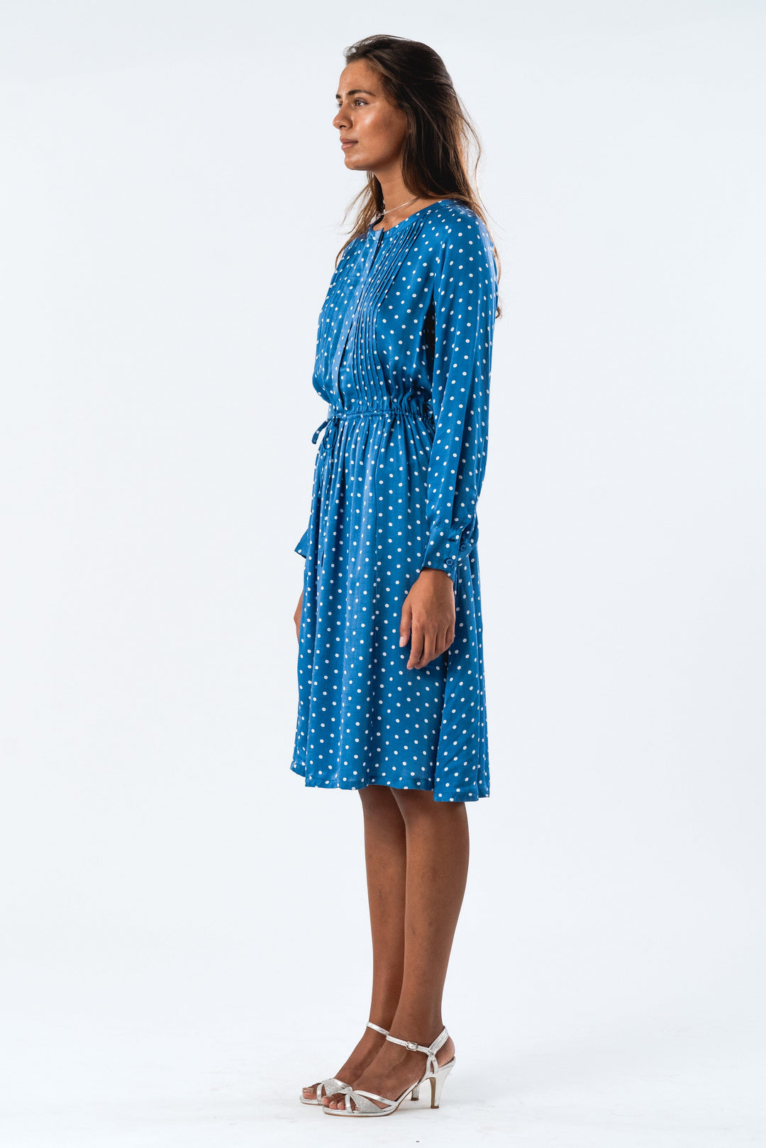 Forudbestilling - Lollys Laundry - Fionall Midi Dress Ls - 76 Dot Print Kjoler 