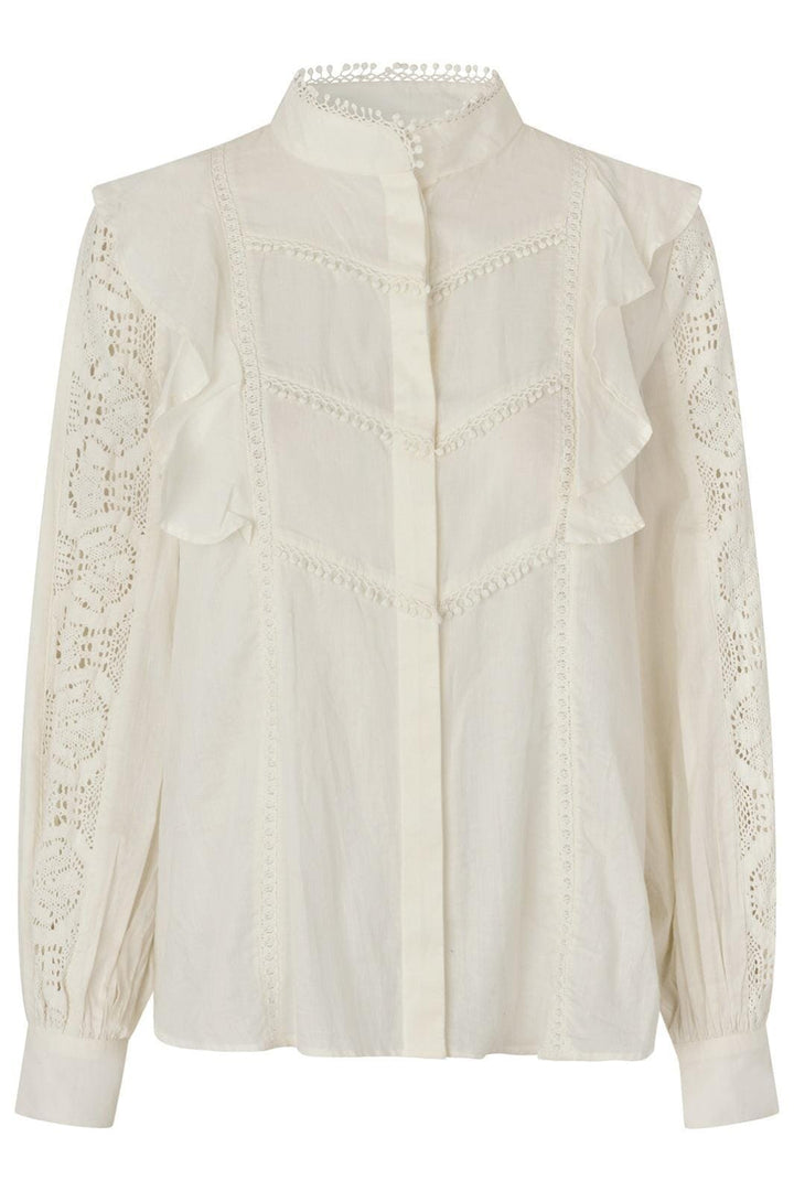 Forudbestilling - Lollys Laundry - Majall Shirt Ls - 02 Creme Skjorter 