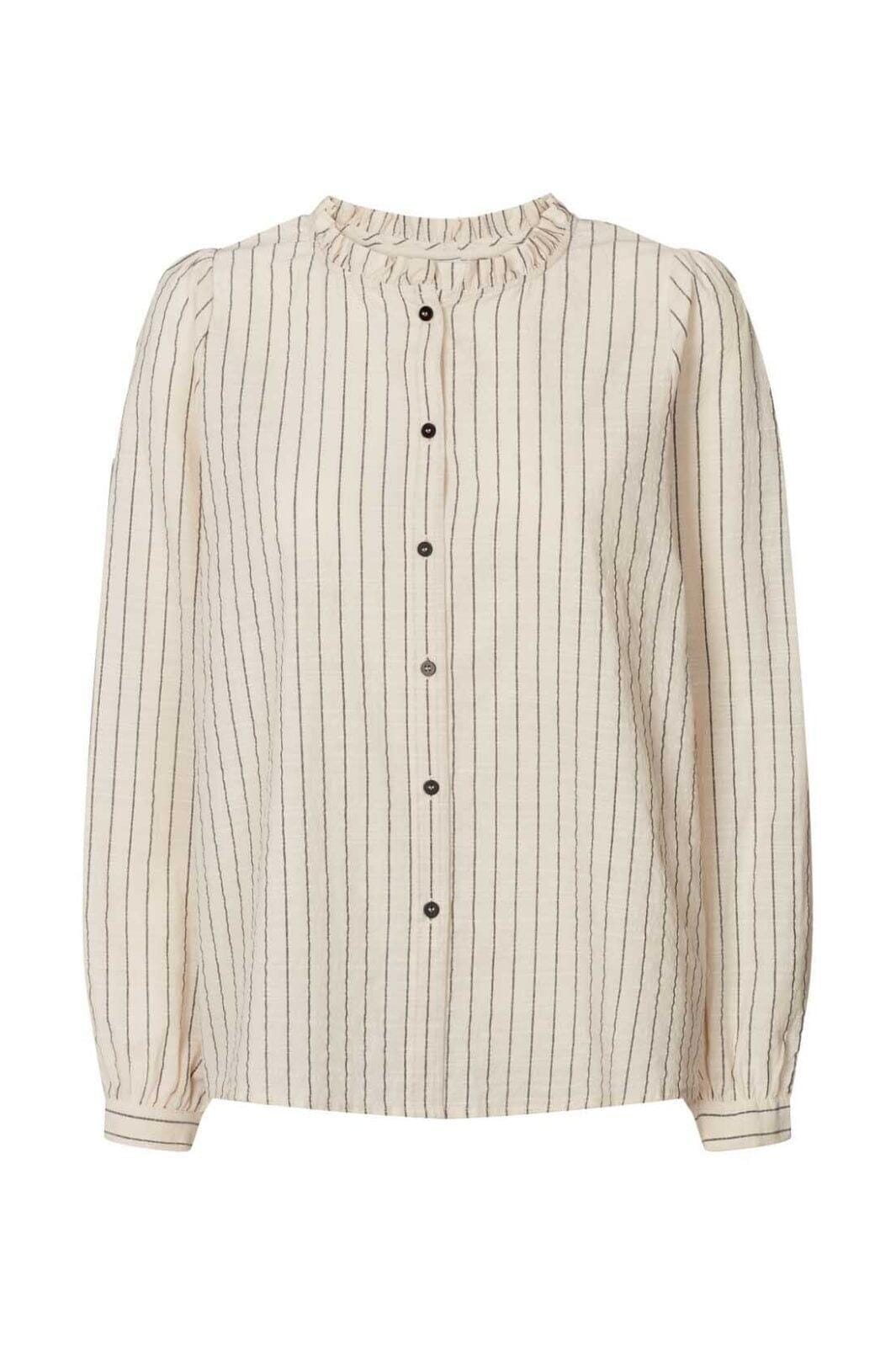 Forudbestilling - Lollys Laundry - River Shirt - 02 Creme Bluser 