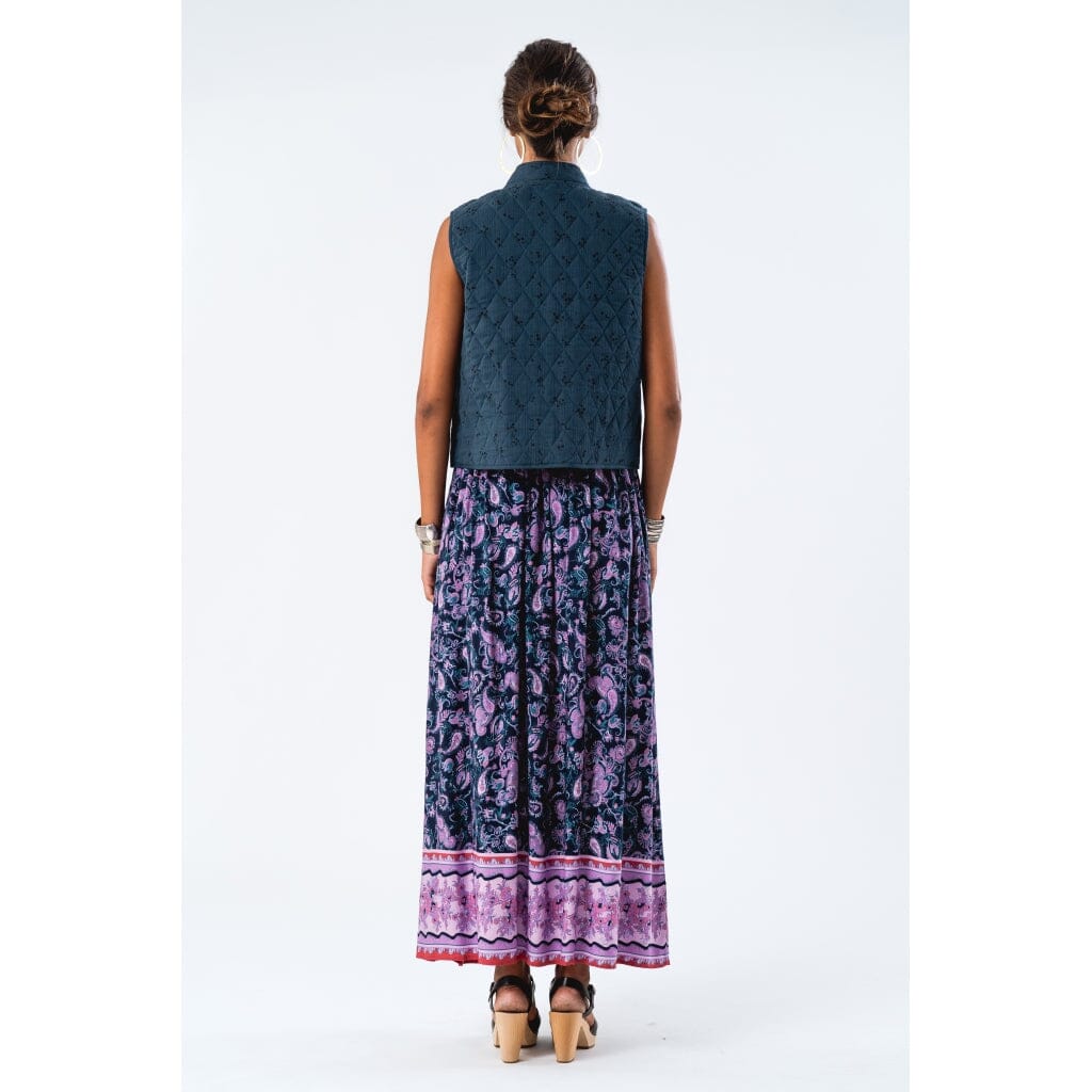 Forudbestilling - Lollys Laundry - Sunsetll Maxi Skirt24527-2030 - 74 Flower Print Nederdele 