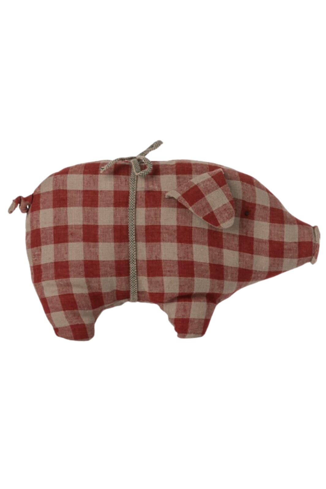 Forudbestilling - Maileg - Pig, Small - Red Check Jul 