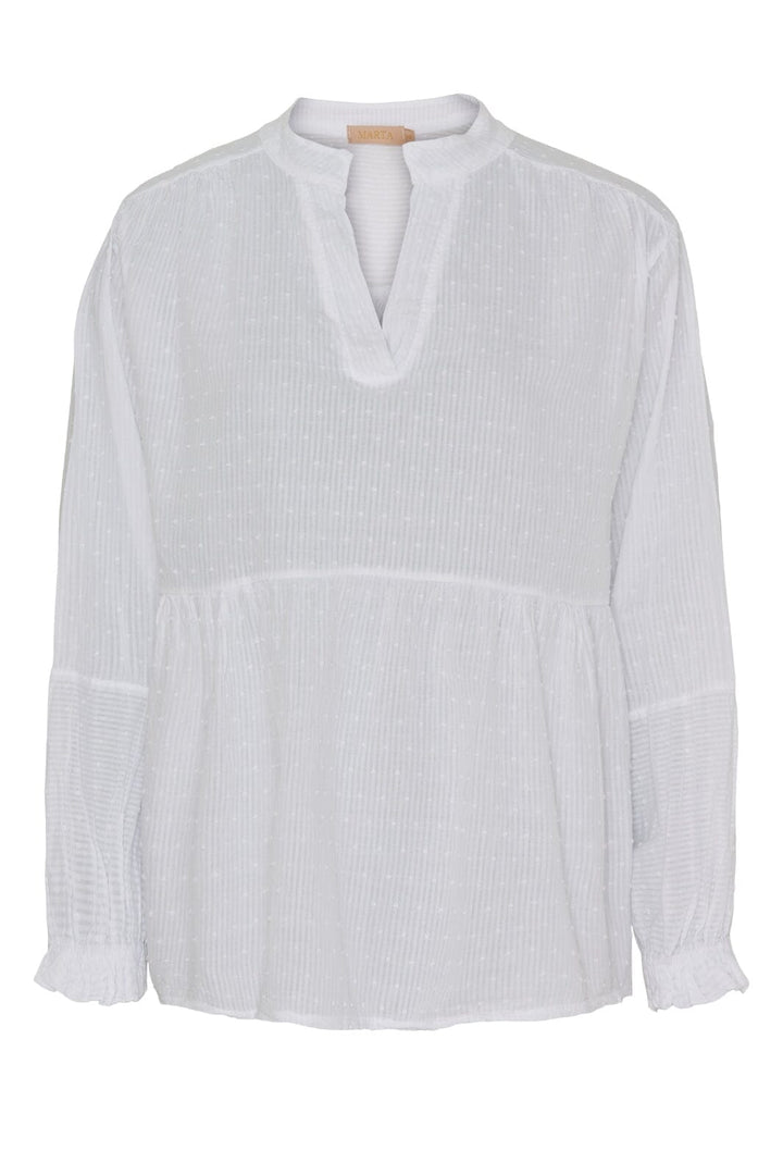 Forudbestilling - Marta Du Chateau - Mdcalberta Blouse - White Bluser 