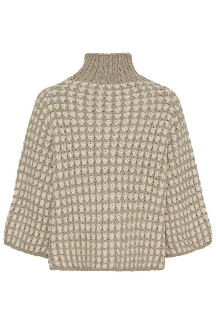 Forudbestilling - Marta Du Chateau - Mdcclementine Knit 23824 - Beige Strikbluser 