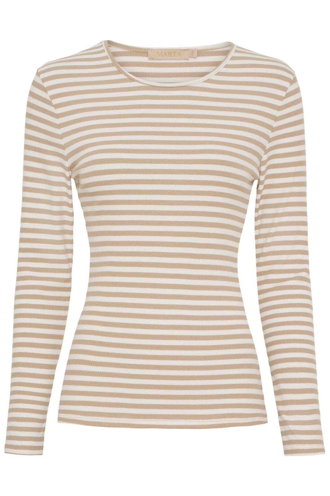 Marta Du Chateau - Mdcjosiane Ls Tee 49066 - Beige/Greggio