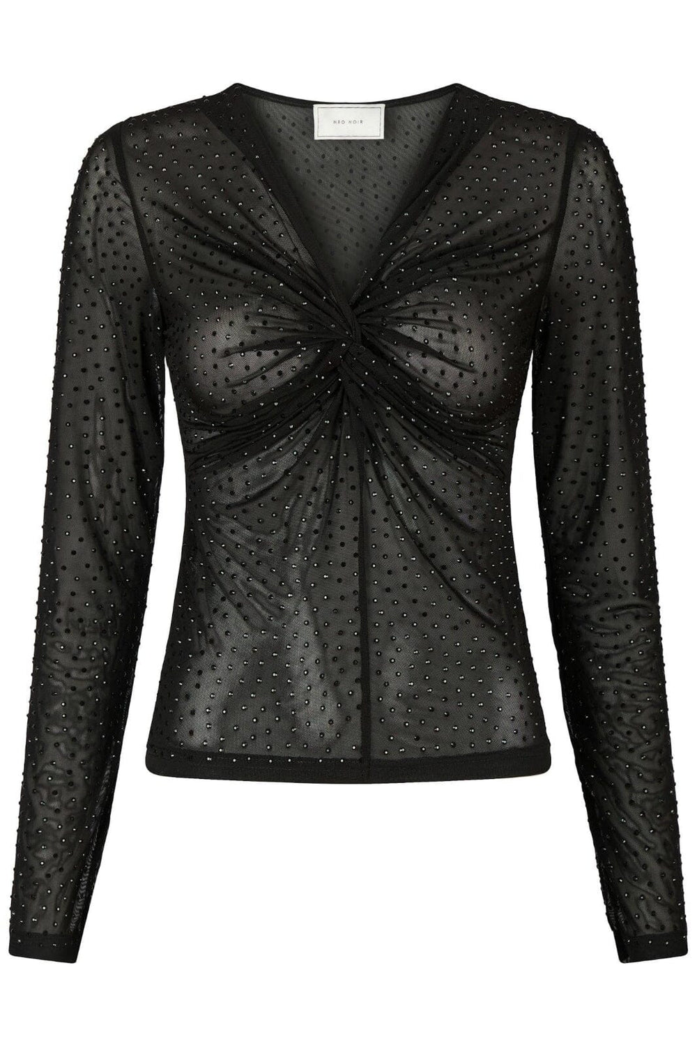 Neo Noir - Alisa Stone Mesh Blouse 162654 - 100 - Black