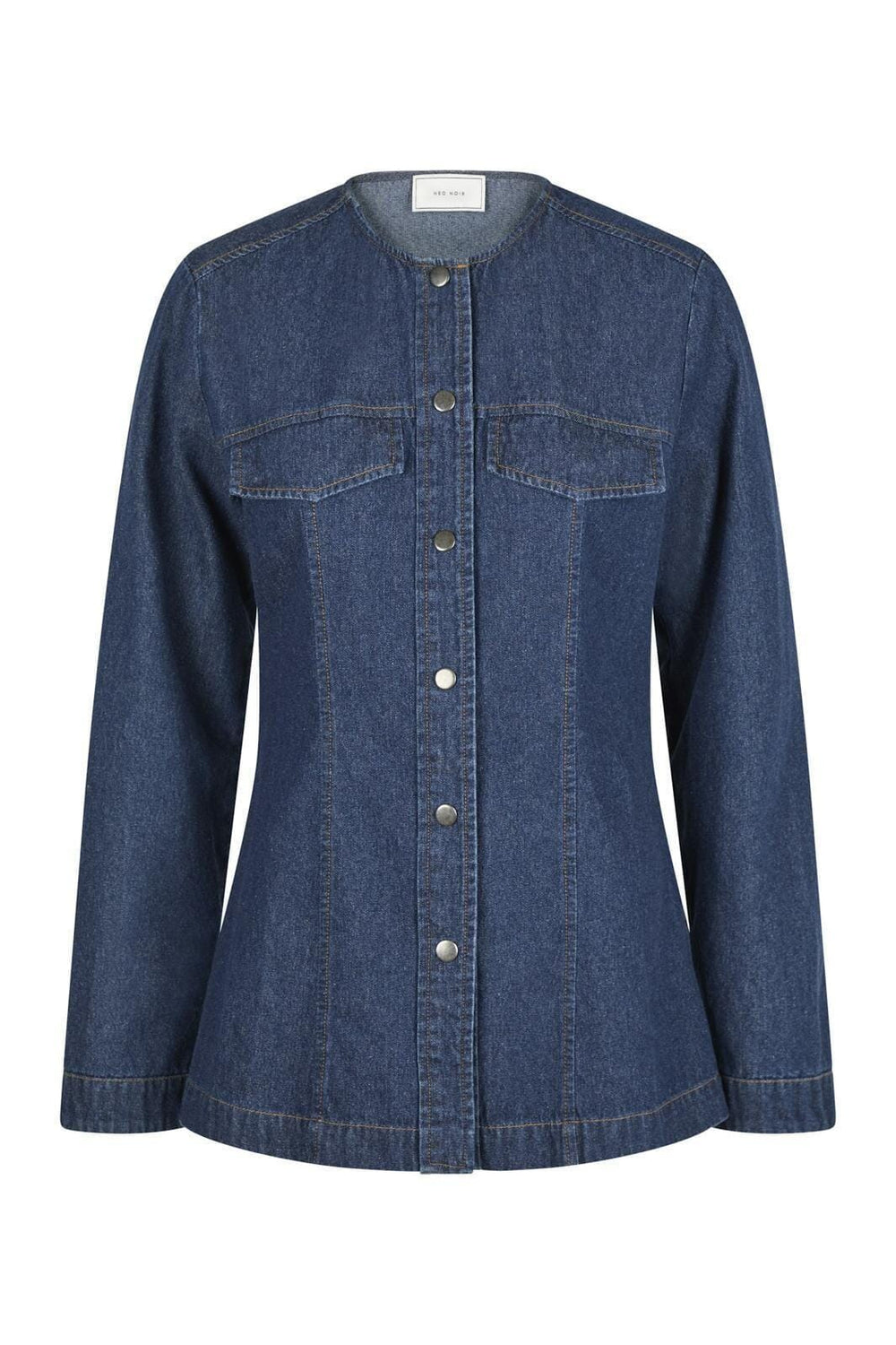 Neo Noir - Annie Denim Blouse - Dark Blue