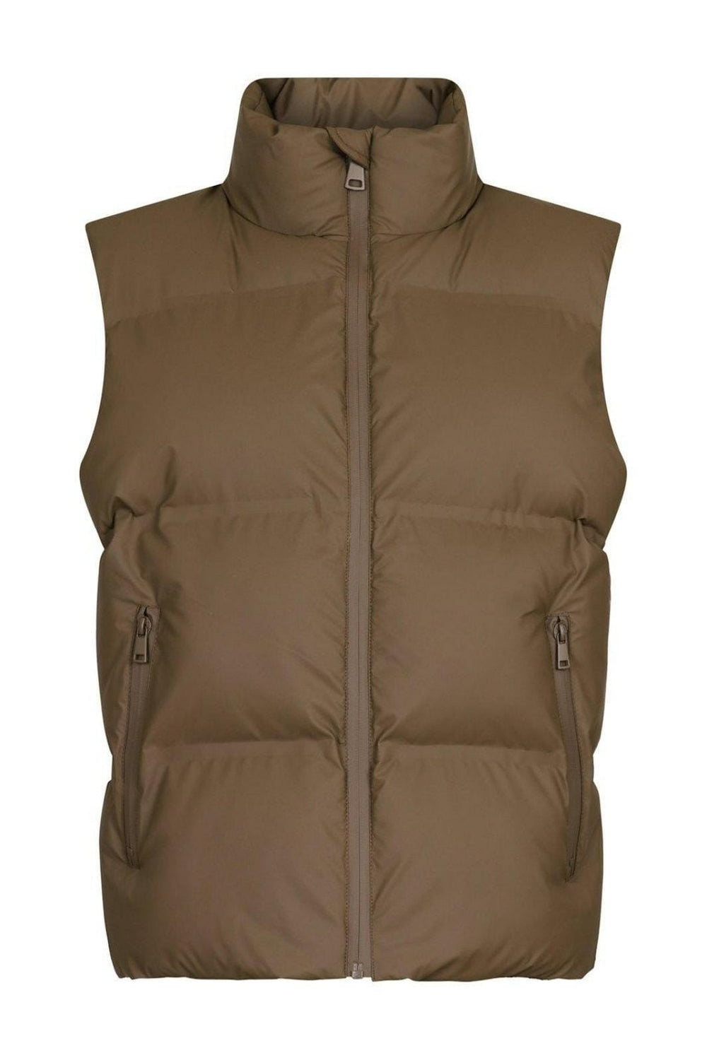 Forudbestilling - Neo Noir - Annike C Puffer Waistcoat - Dark Taupe Jakker 