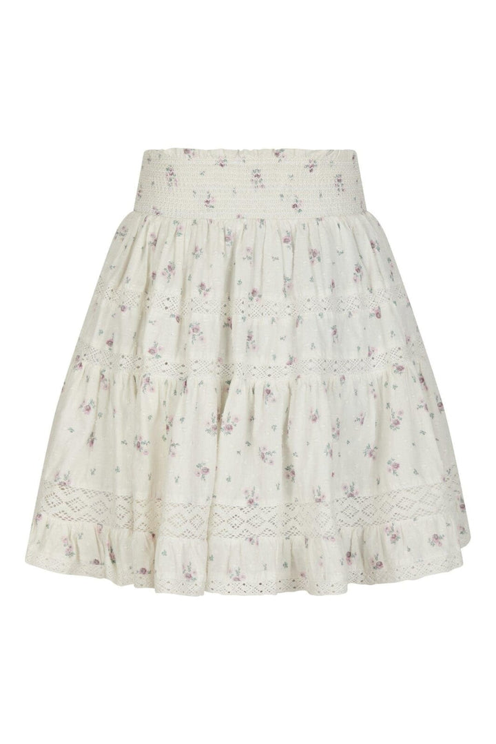 Neo Noir - Callia Dobby Flower Skirt 165280 - 121 - Off White