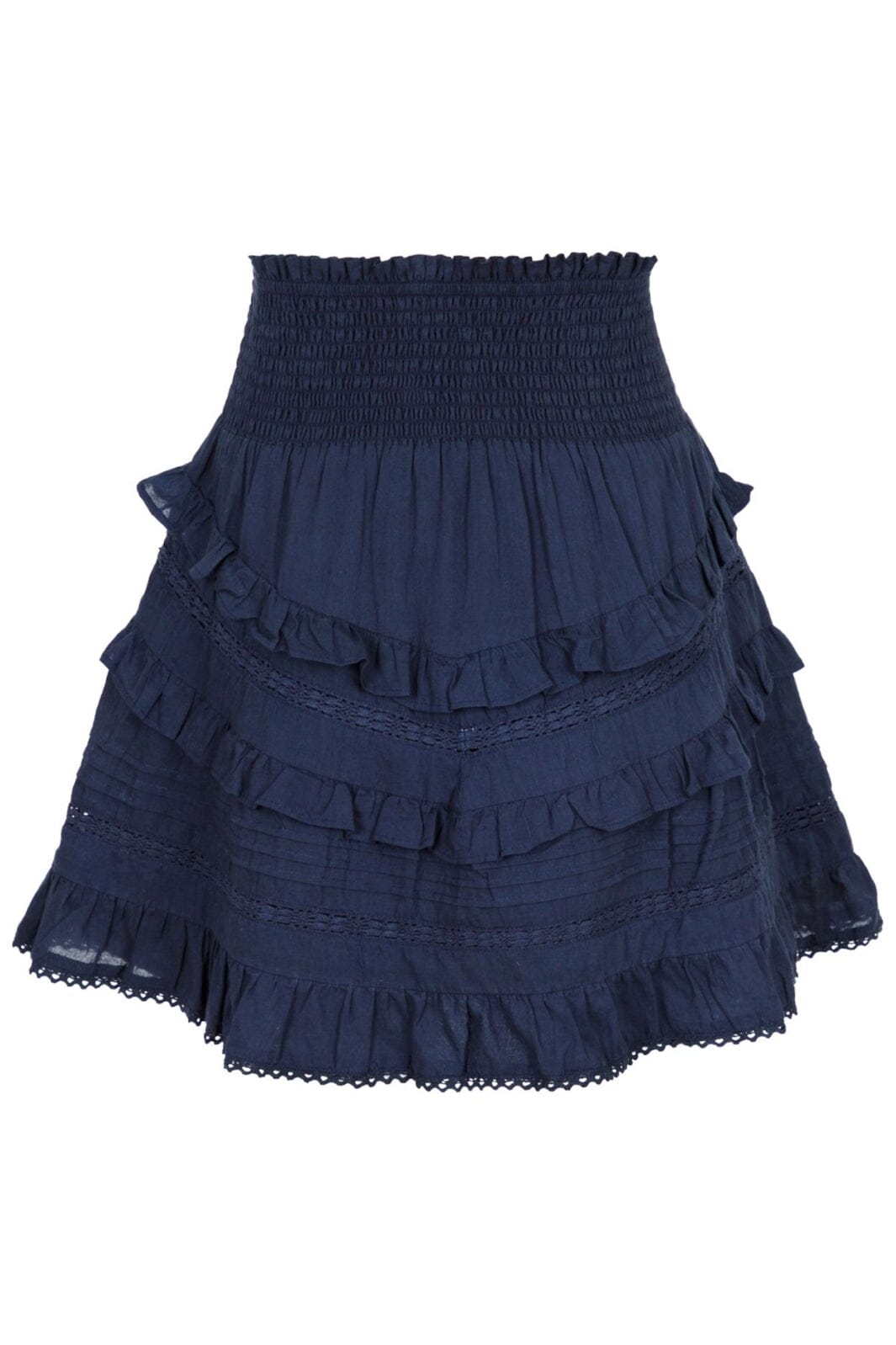 Forudbestilling - Neo Noir - Donna S Voile Skirt - Navy - (Marts) Nederdele 