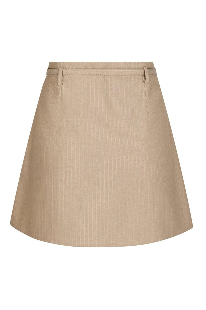 Neo Noir - Donte Melange Pinstripe Skirt 164593 - 119 - Sand Melange