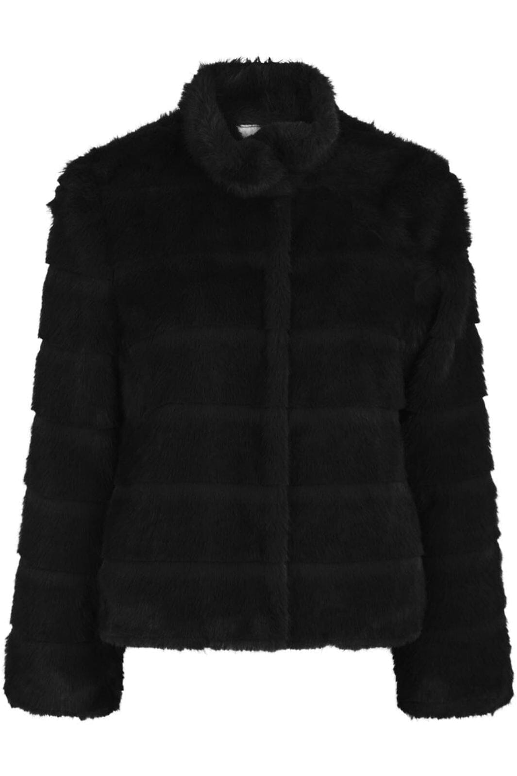 Forudbestilling - Neo Noir - Kahlia Shaved Faux Fur Coat 164589 - Black Jakker 