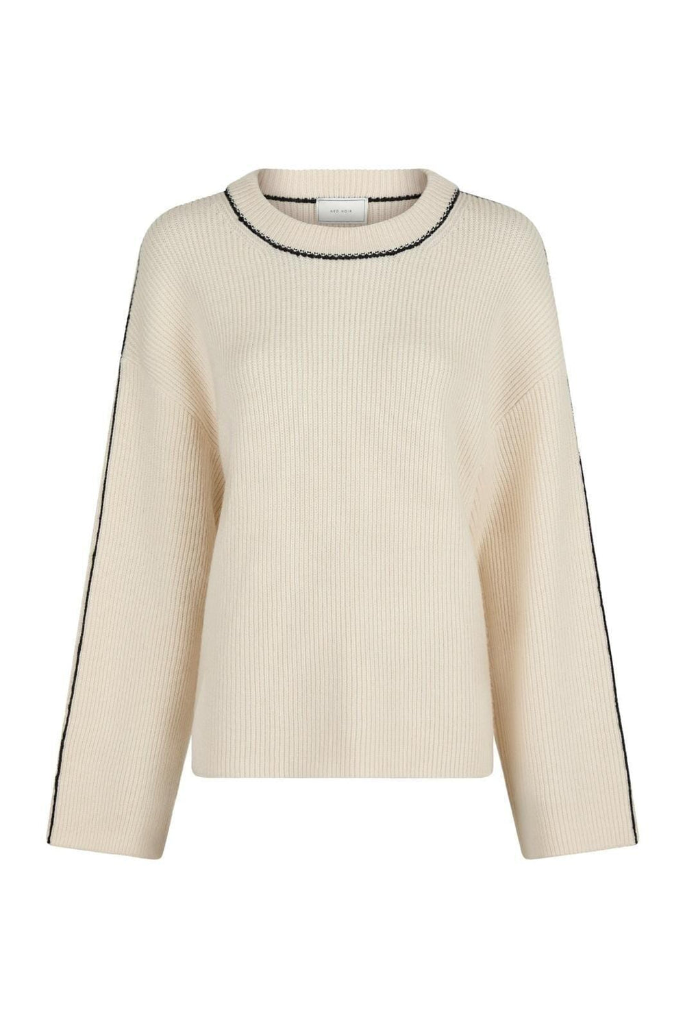 Neo Noir - Latte Knit Blouse - Ivory