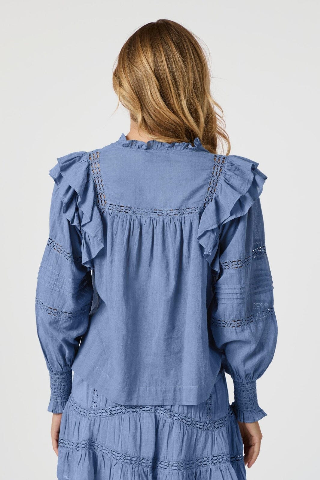 Neo Noir - Mauri S Voile Blouse 164698 - 407 - Smoke Blue