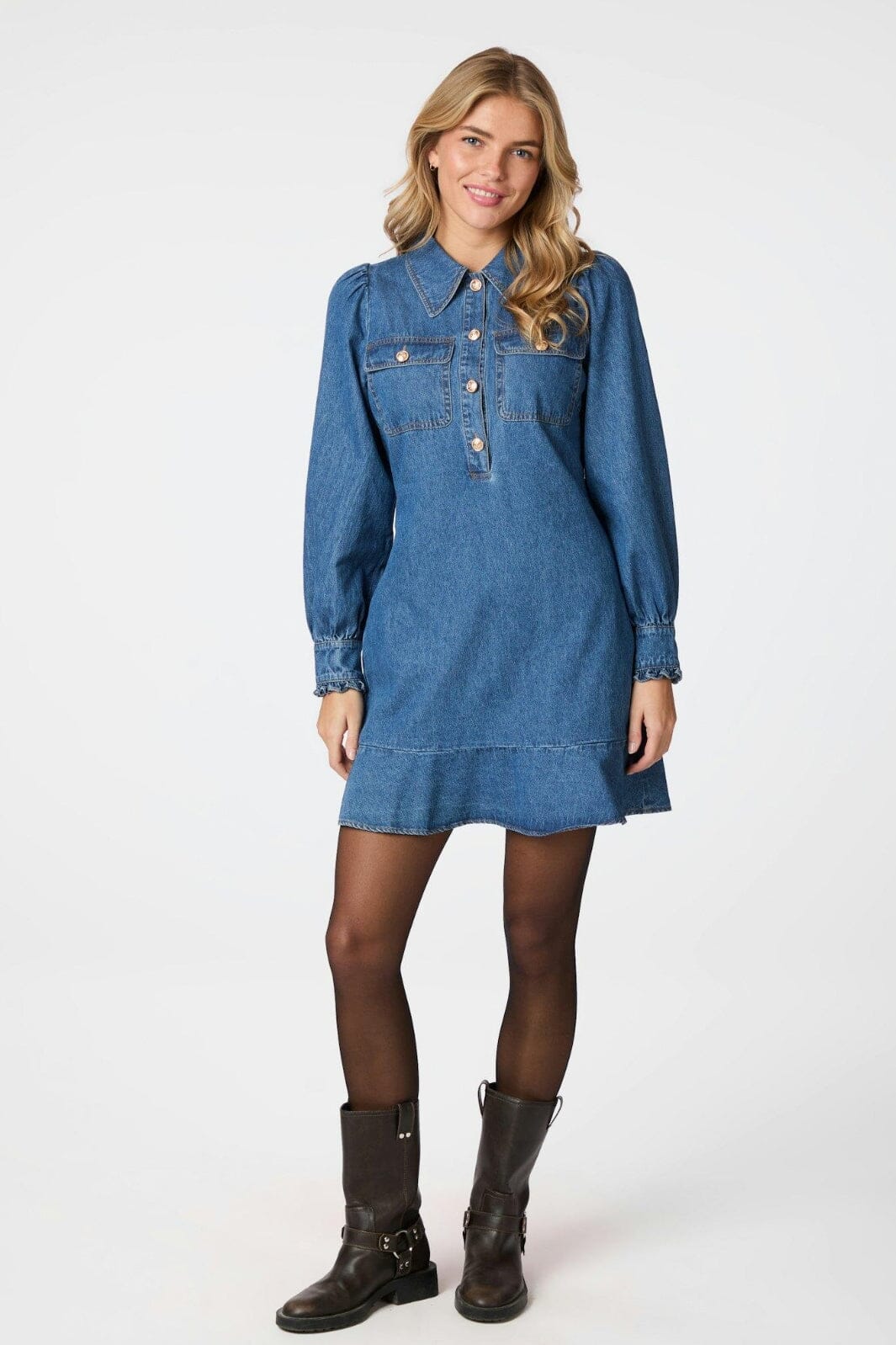 Forudbestilling - Neo Noir - Nikko Denim Dress 164840 - 140 - Blue