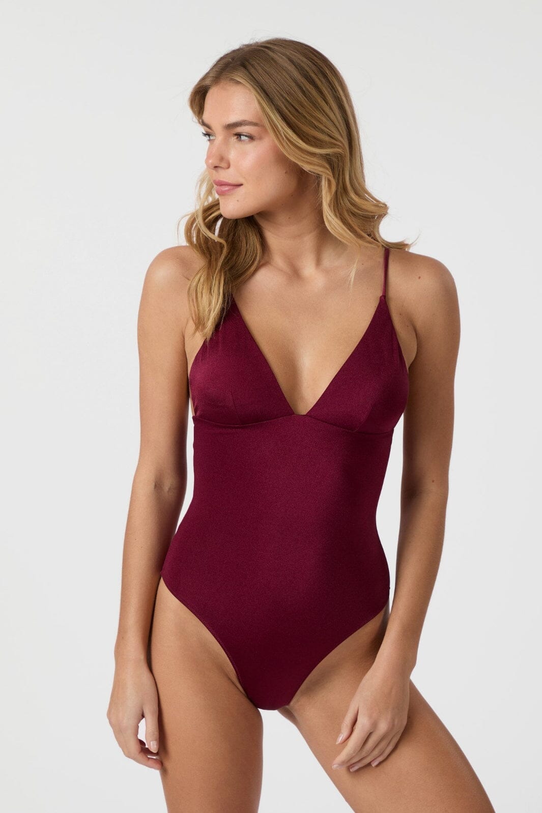 Neo Noir - Skin Shell Swimsuit 159121 - 682 - Wine