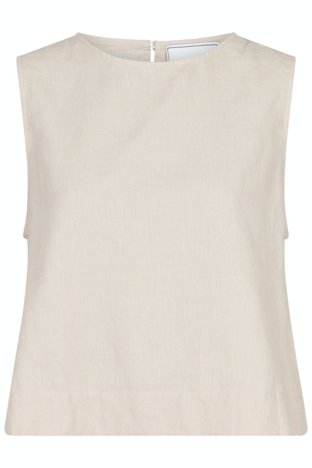 Forudbestilling - Neo Noir - Svetlana Linen Top - Sand (Maj) Toppe 