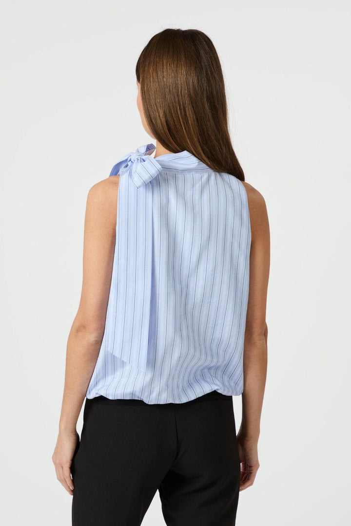 Neo Noir - Veda Stripe Top 165002 - 145 - Light Blue