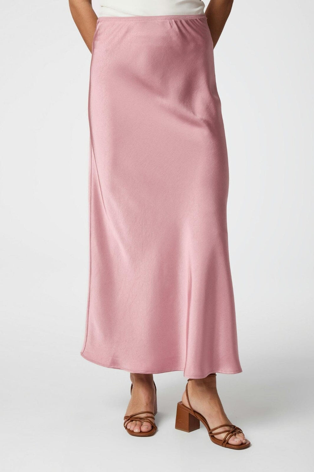 Neo Noir - Vicky Heavy Sateen Skirt 159588 - 823 - Evening Rose