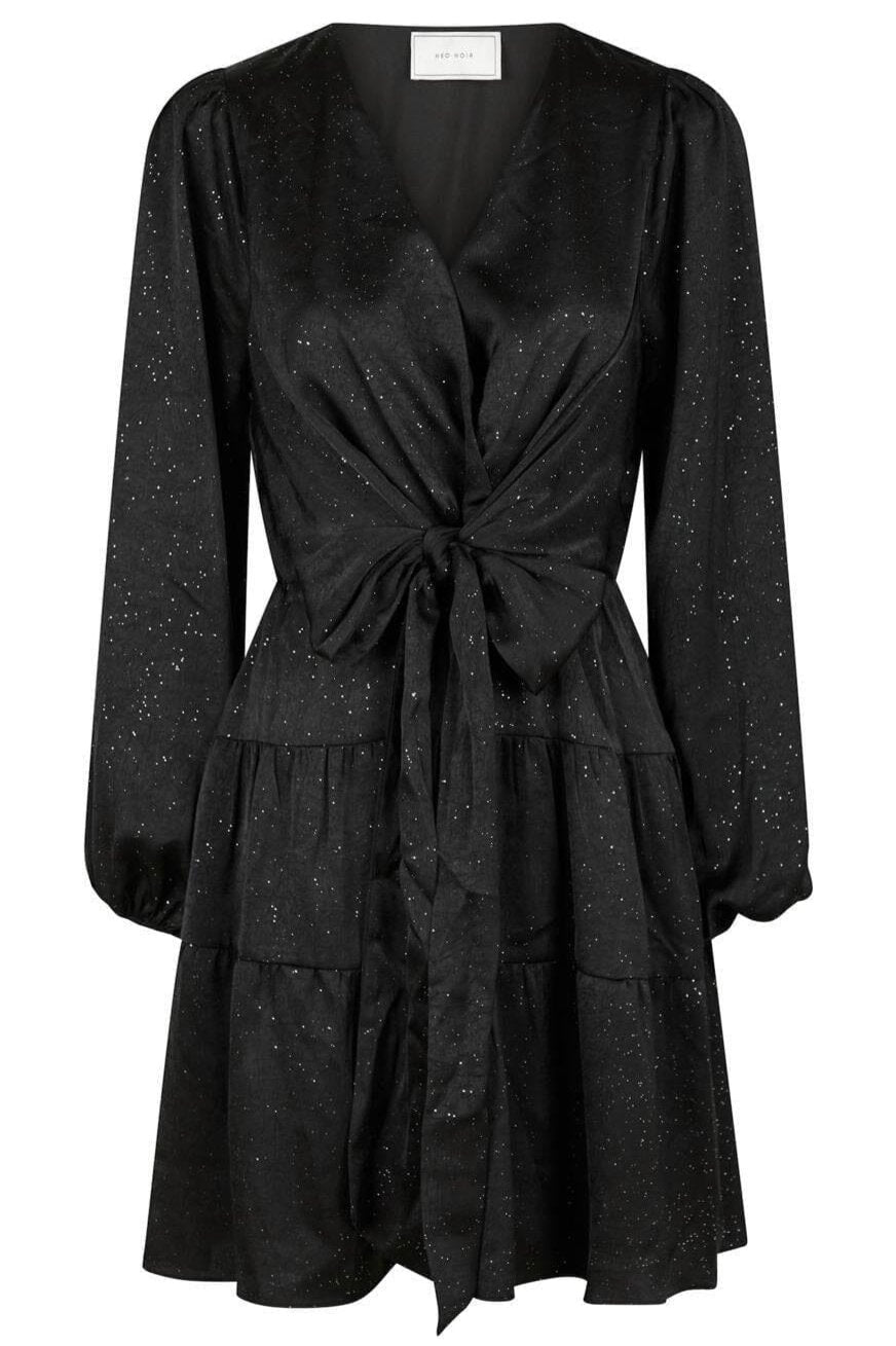 Neo Noir - Vivina Glitter Dress - Black/Black Glitter