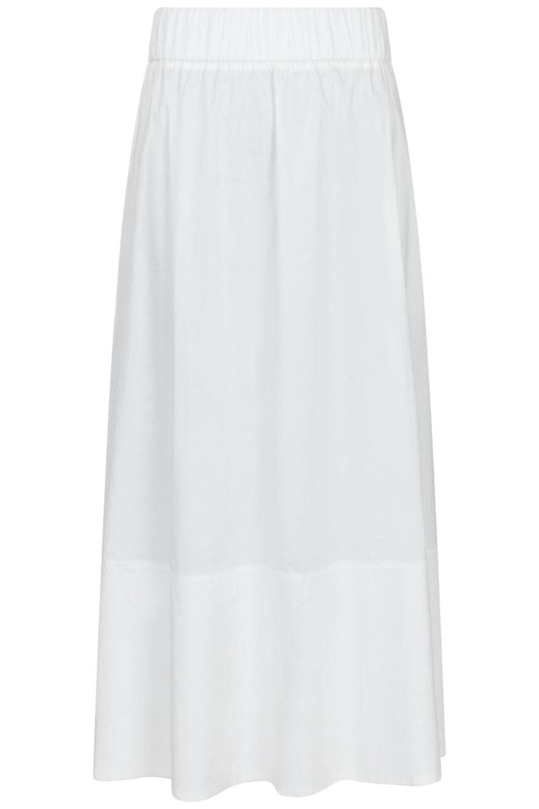 Forudbestilling - Neo Noir - Yara Long Poplin Skirt 163076 - 120 - White Nederdele 