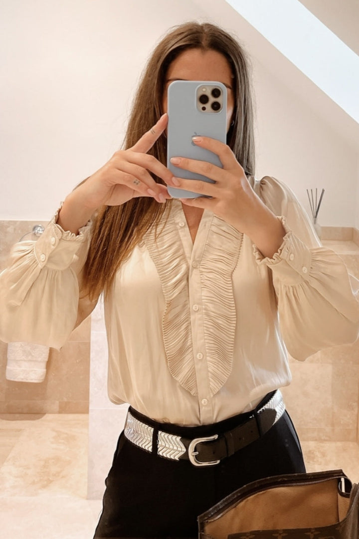 Forudbestilling - Neo Noir - Zola Blouse - Champagne (November) Bluser 