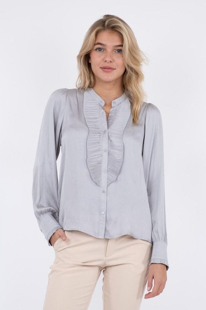 Forudbestilling - Neo Noir - Zola Blouse - Grey (Jan/Feb) Bluser 