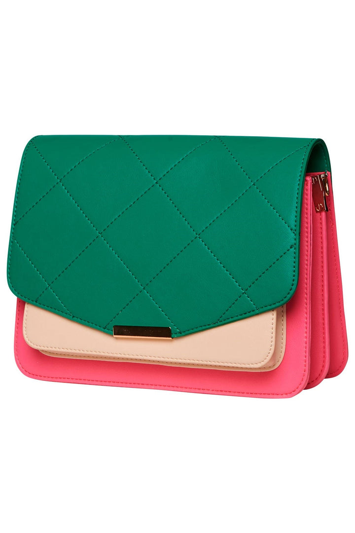 Forudbestilling - Noella - Blanca Multi Compartment Bag - Green/Pink/Nude (Januar/Februar) Tasker 